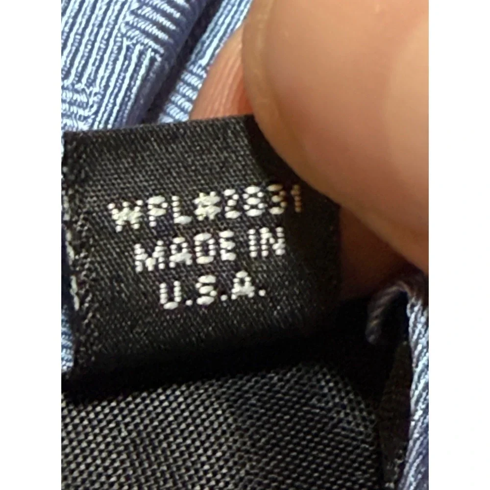 Savile Row Mens Silk Tie Blue Basketweave Geometric Pattern Made in USA WPL 2831